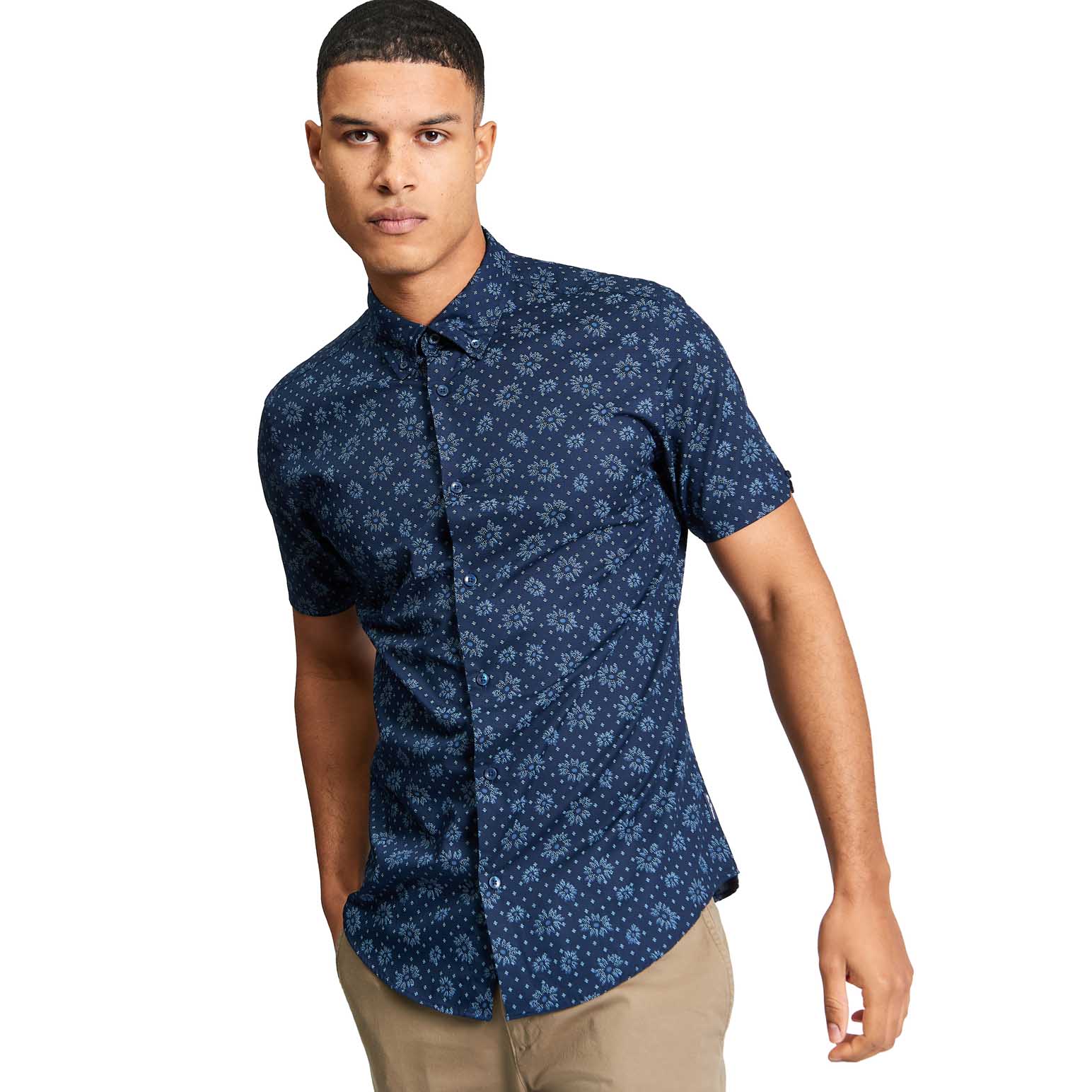 Ben Sherman Floral Geo Print Shirt